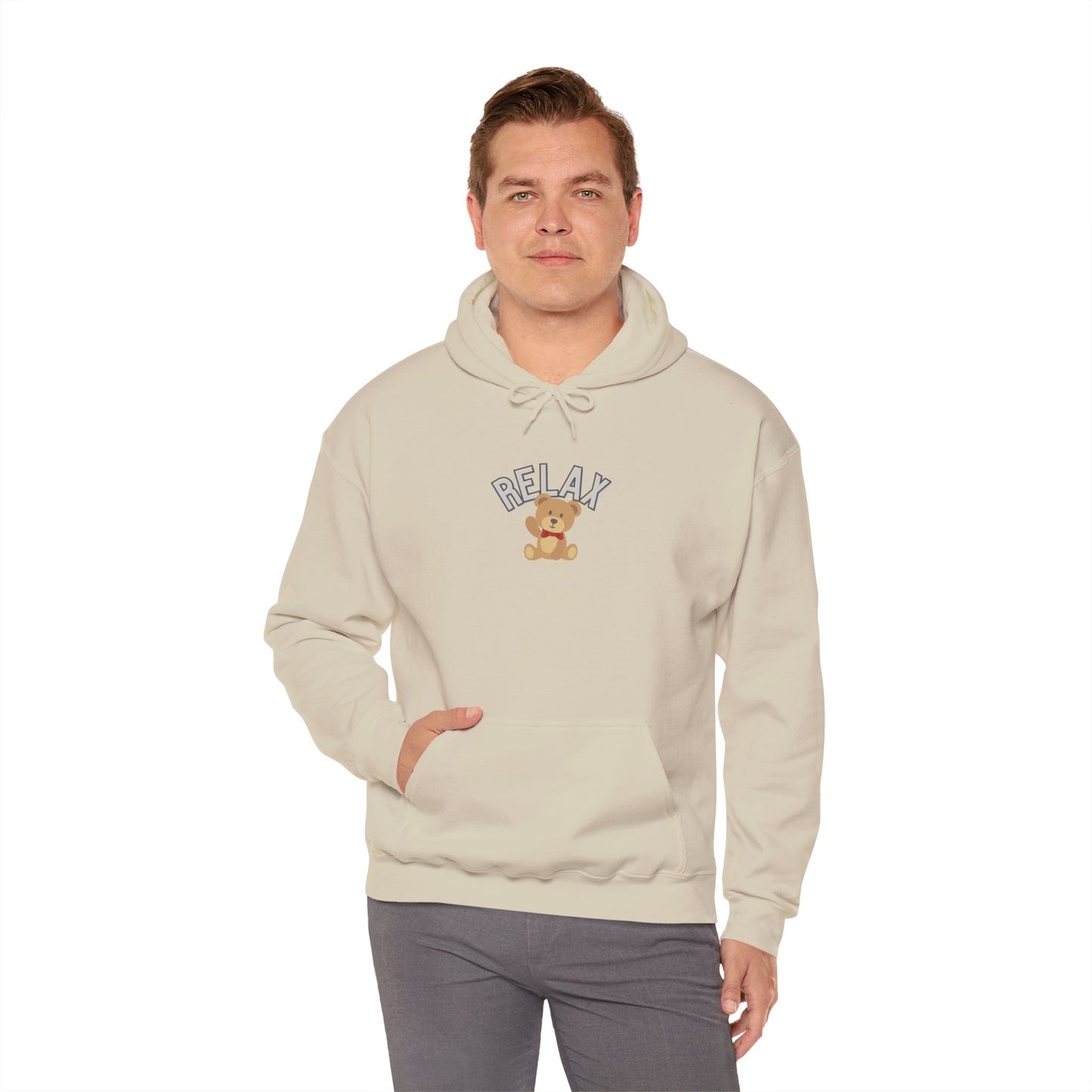 Teddy Bear Graphic Hoodie – Relaxation Sweatshirt for Men & Women - Wolf Aura Co
