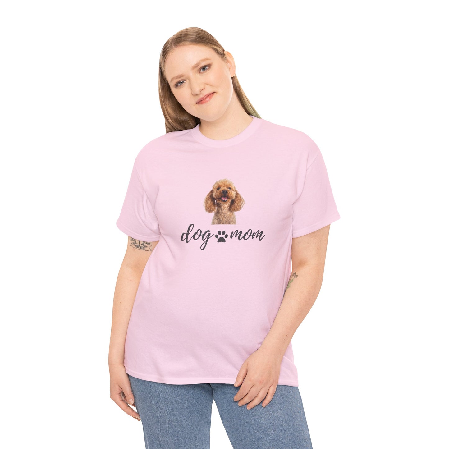 Dog Print Cotton T-Shirt – Cute Casual Tee for Dog Moms | Gift for Dog Lovers, Everyday Comfort, Pet Parent Apparel - Wolf Aura Co