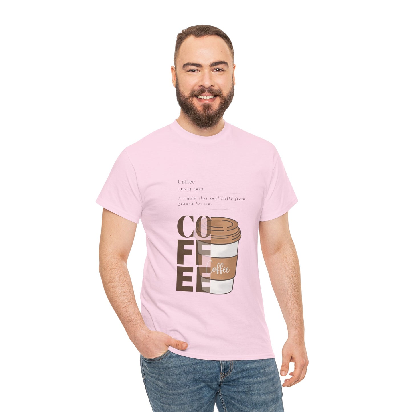 Fresh Brew Vibes Cotton T-Shirt – Casual Coffee Lovers Graphic Tee, Everyday Comfort, Barista Gift - Wolf Aura Co