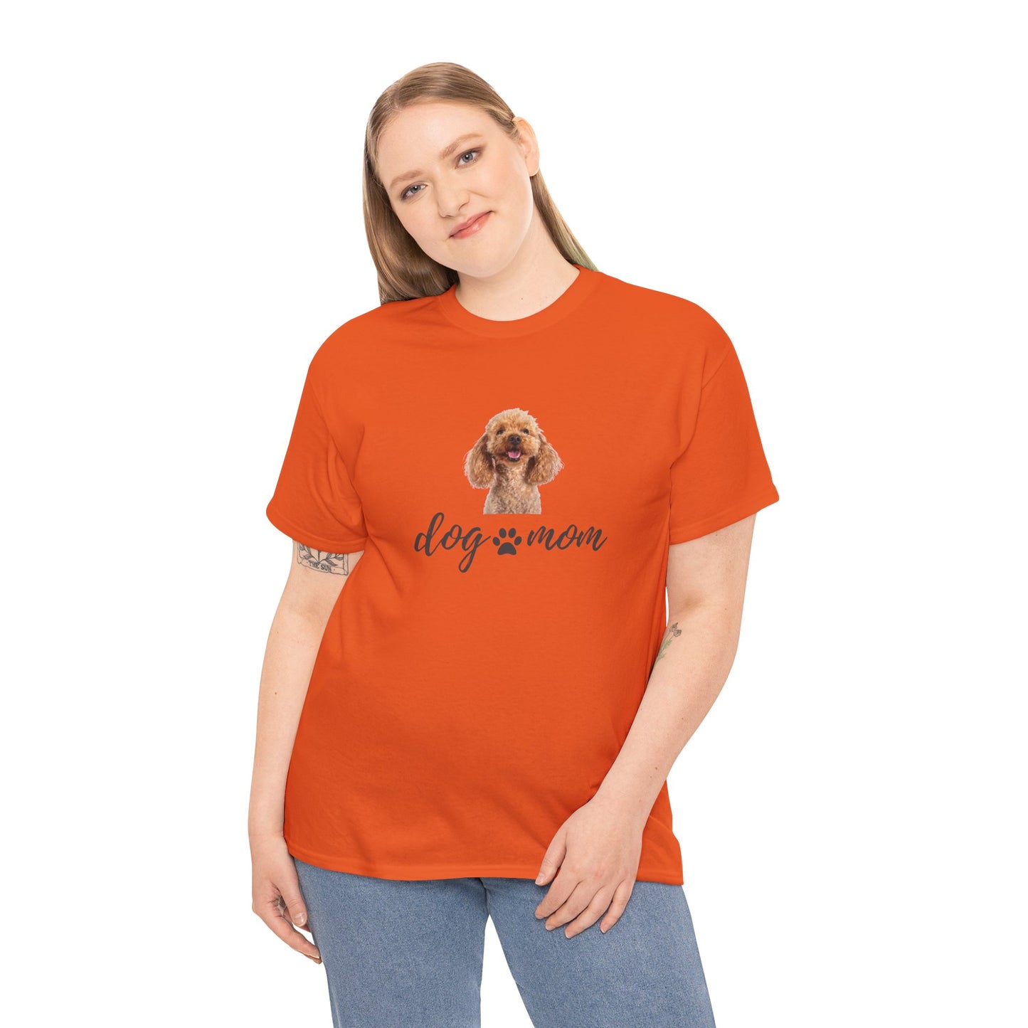 Dog Print Cotton T-Shirt – Cute Casual Tee for Dog Moms | Gift for Dog Lovers, Everyday Comfort, Pet Parent Apparel - Wolf Aura Co