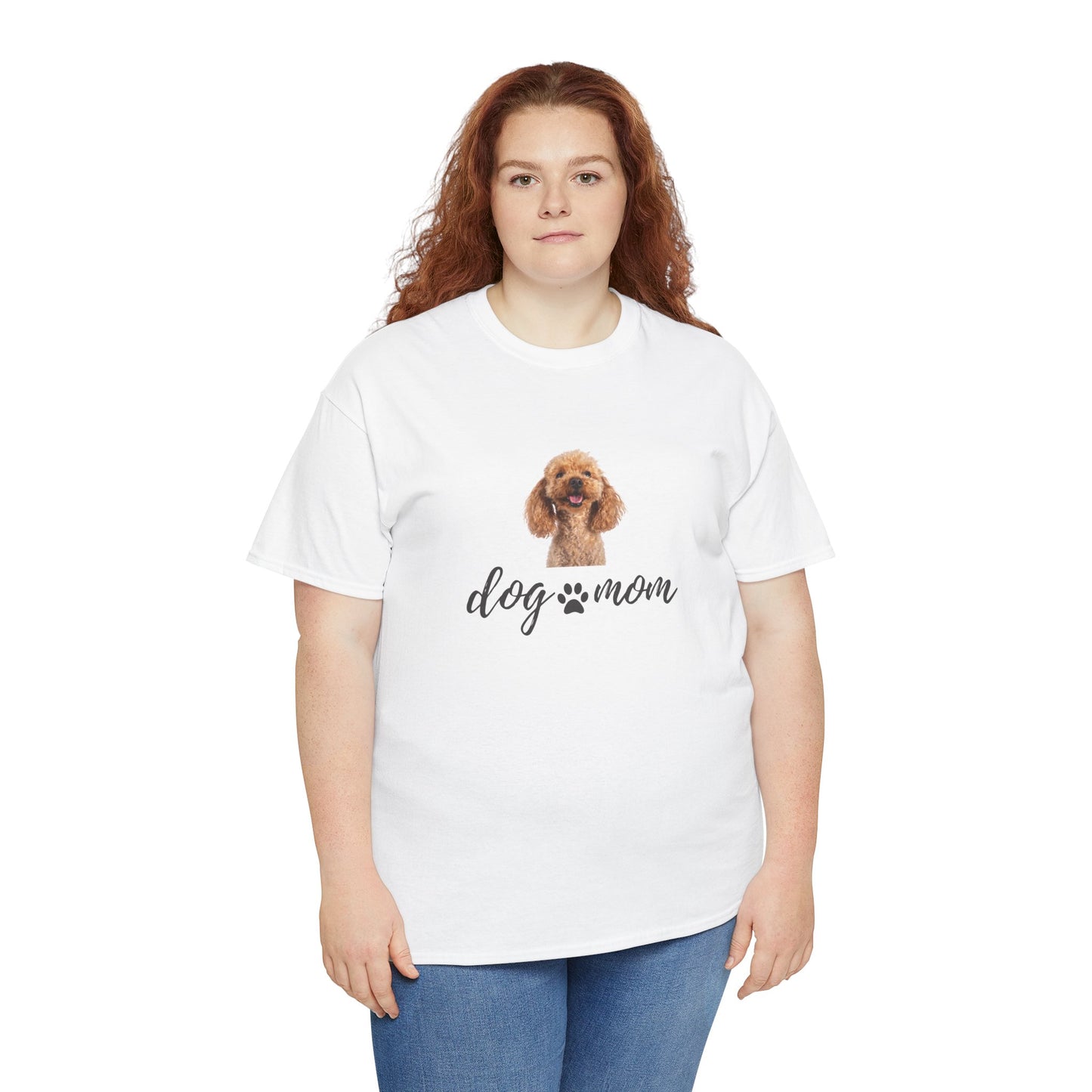 Dog Print Cotton T-Shirt – Cute Casual Tee for Dog Moms | Gift for Dog Lovers, Everyday Comfort, Pet Parent Apparel - Wolf Aura Co