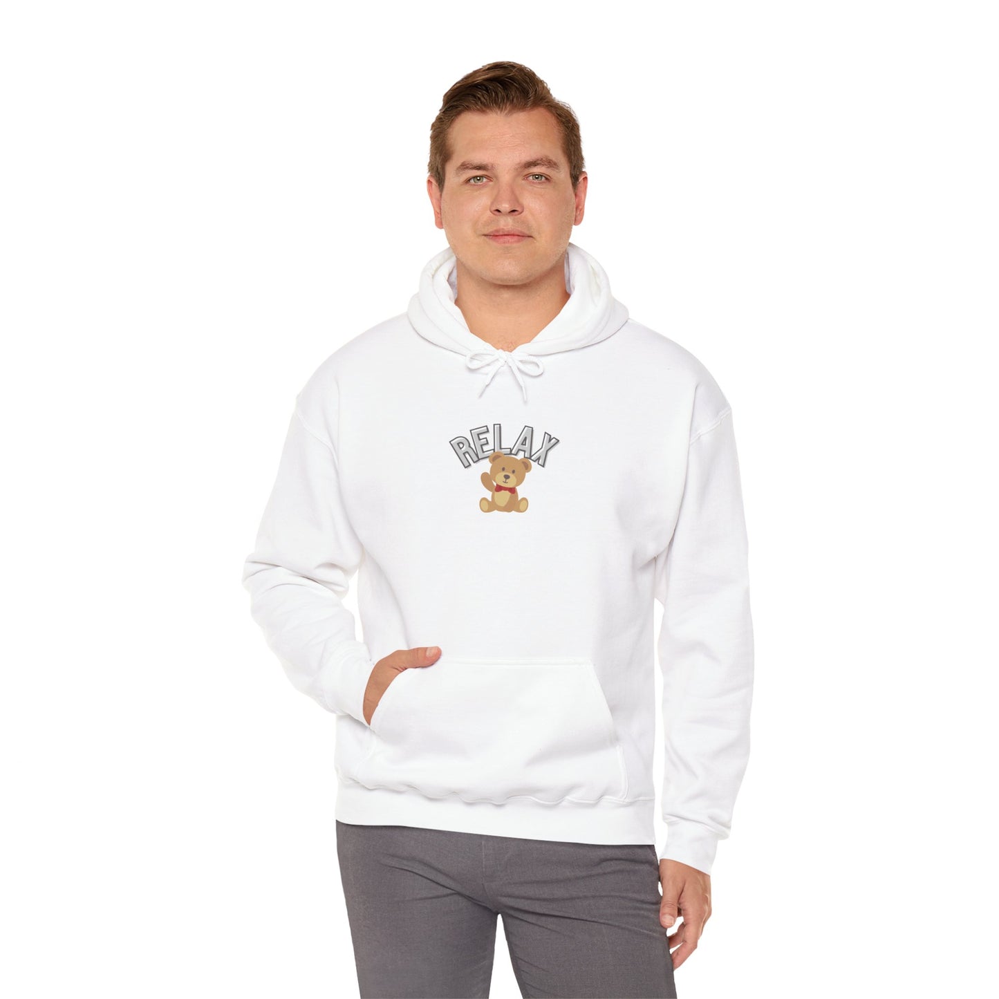 Teddy Bear Graphic Hoodie – Relaxation Sweatshirt for Men & Women - Wolf Aura Co