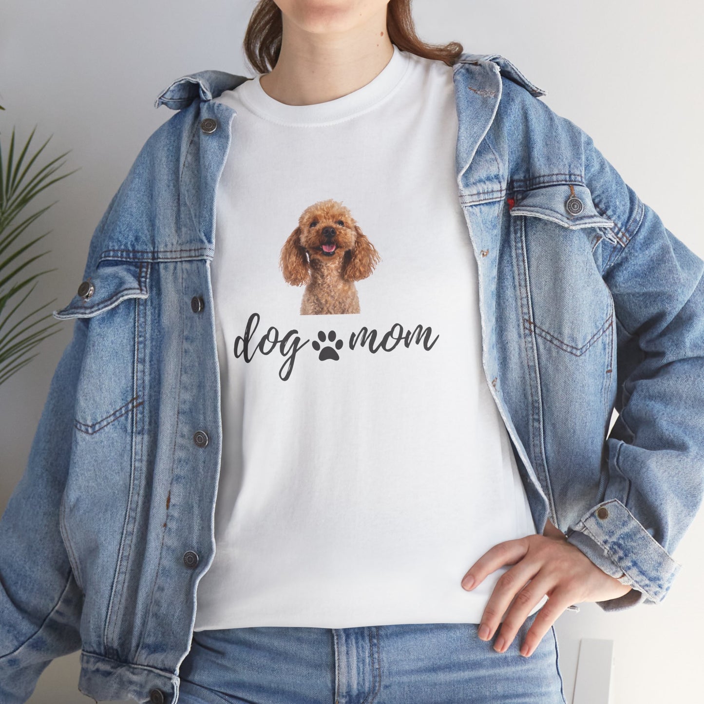Dog Print Cotton T-Shirt – Cute Casual Tee for Dog Moms | Gift for Dog Lovers, Everyday Comfort, Pet Parent Apparel - Wolf Aura Co