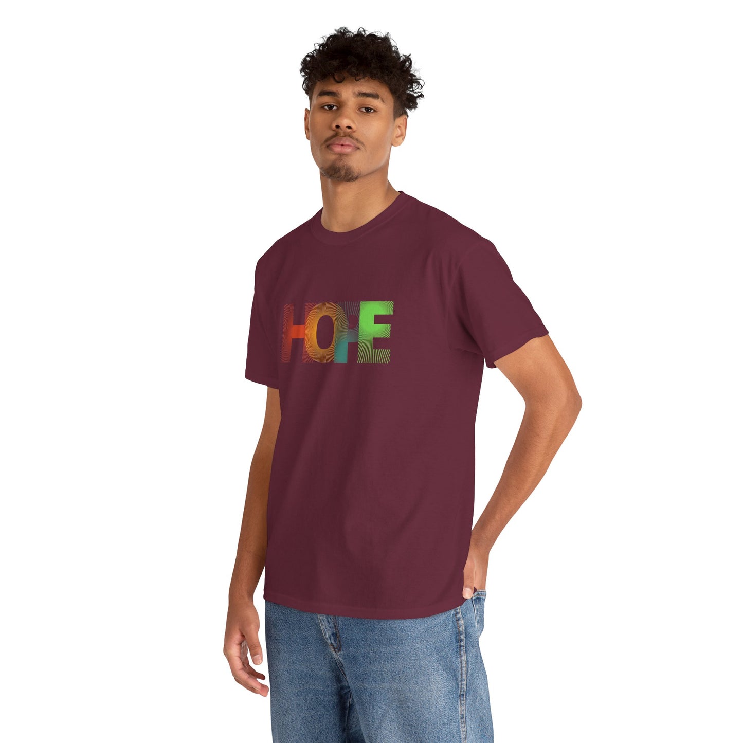 Unisex Hope Graphic Tee – Motivational Casual Wear - Wolf Aura Co