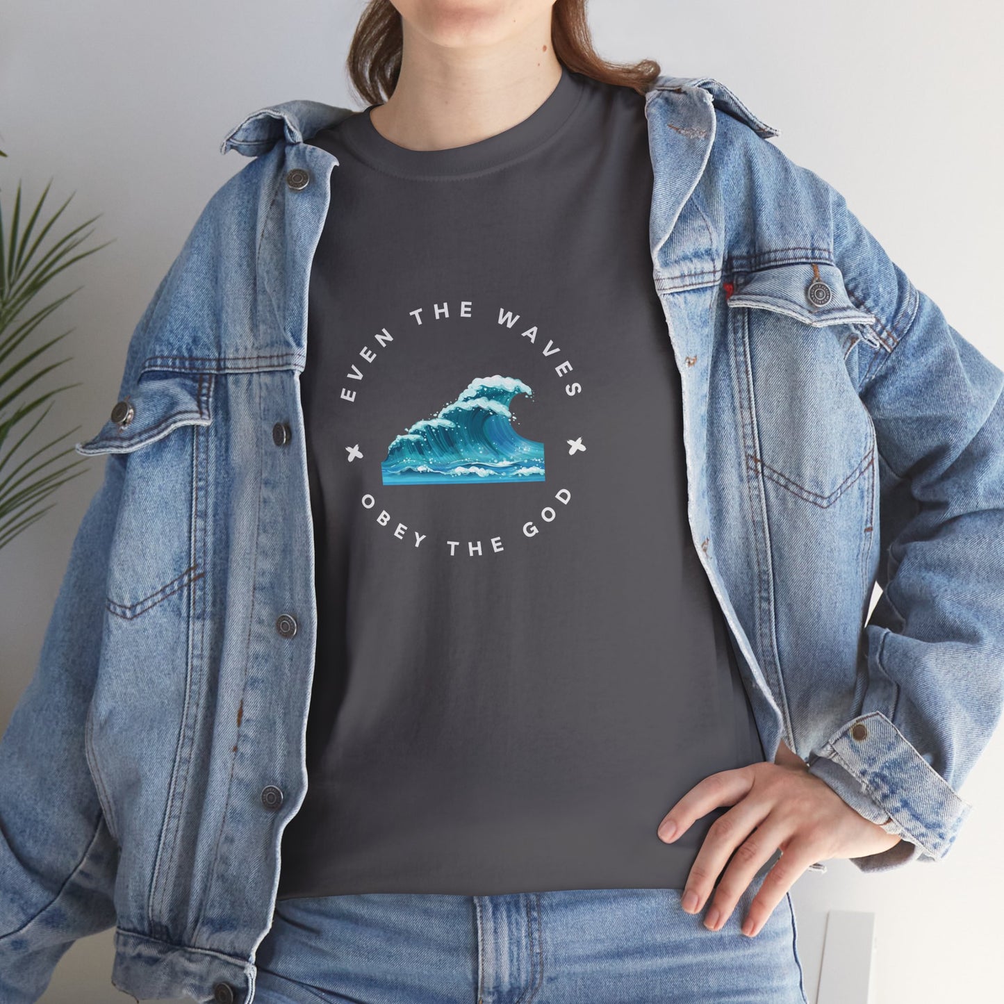 Wave Unisex Tee – Casual Cotton T-Shirt for Everyday Comfort - Wolf Aura Co