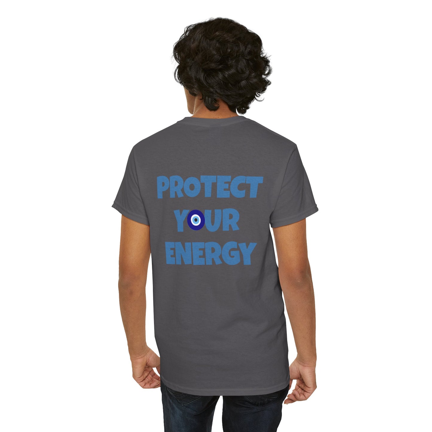 Evil Eye Graphic Tee – Unisex Casual Cotton T-Shirt | Protect Your Energy Shirt, Positive Vibes Apparel, Spiritual Gift - Wolf Aura Co