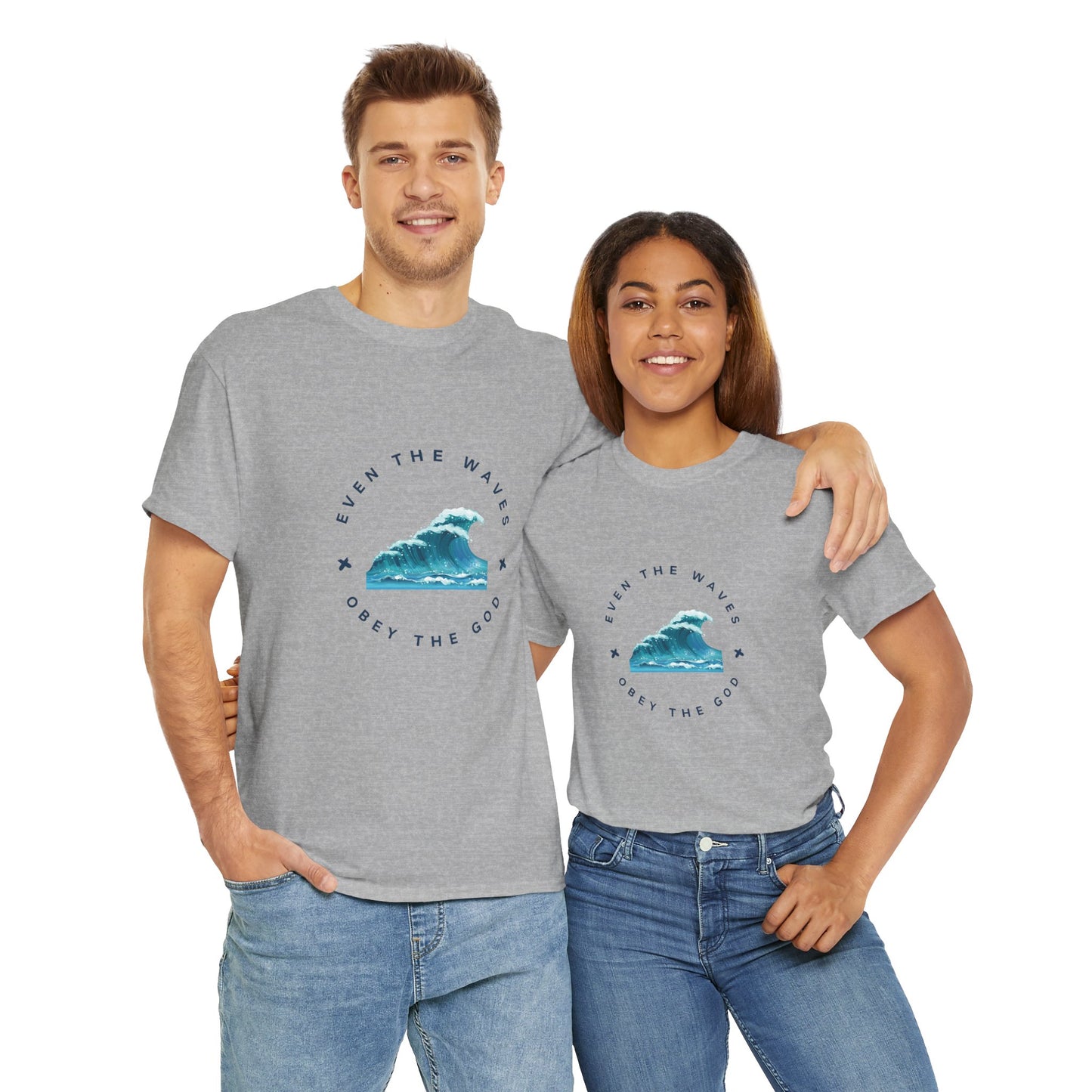 Wave Unisex Tee – Casual Cotton T-Shirt for Everyday Comfort - Wolf Aura Co