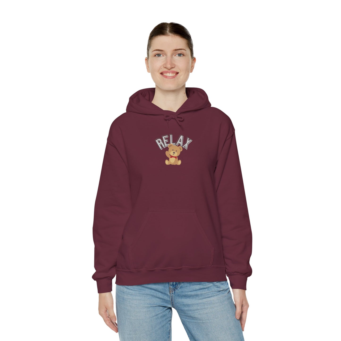Teddy Bear Graphic Hoodie – Relaxation Sweatshirt for Men & Women - Wolf Aura Co