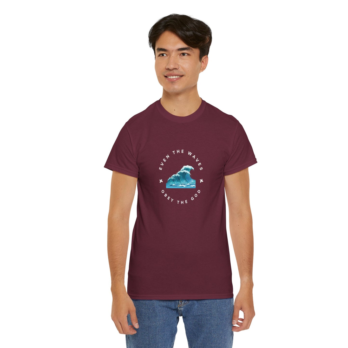 Wave Unisex Tee – Casual Cotton T-Shirt for Everyday Comfort - Wolf Aura Co