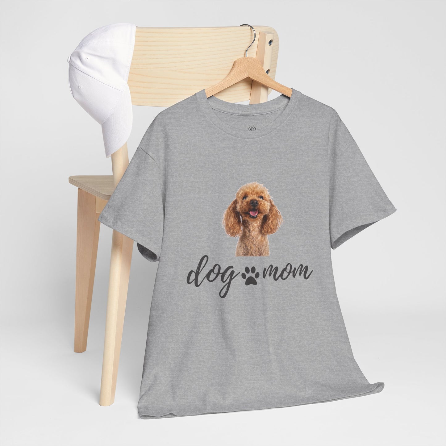 Dog Mom Cotton Tee – Casual &Comfy Gift for Pet Lovers | Wolf Aura