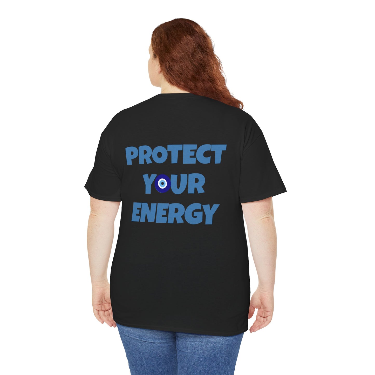 Evil Eye Graphic Tee – Unisex Casual Cotton T-Shirt | Protect Your Energy Shirt, Positive Vibes Apparel, Spiritual Gift - Wolf Aura Co