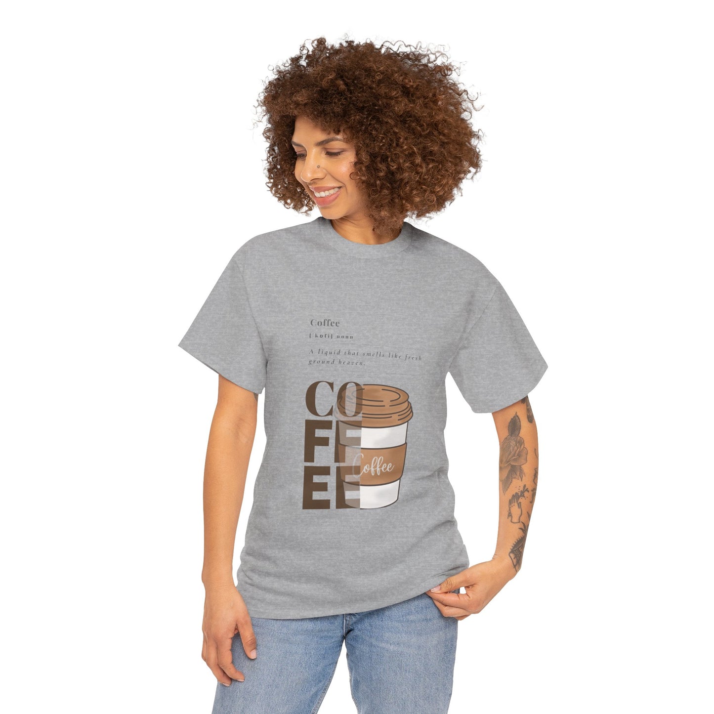 Fresh Brew Vibes Cotton T-Shirt – Casual Coffee Lovers Graphic Tee, Everyday Comfort, Barista Gift - Wolf Aura Co
