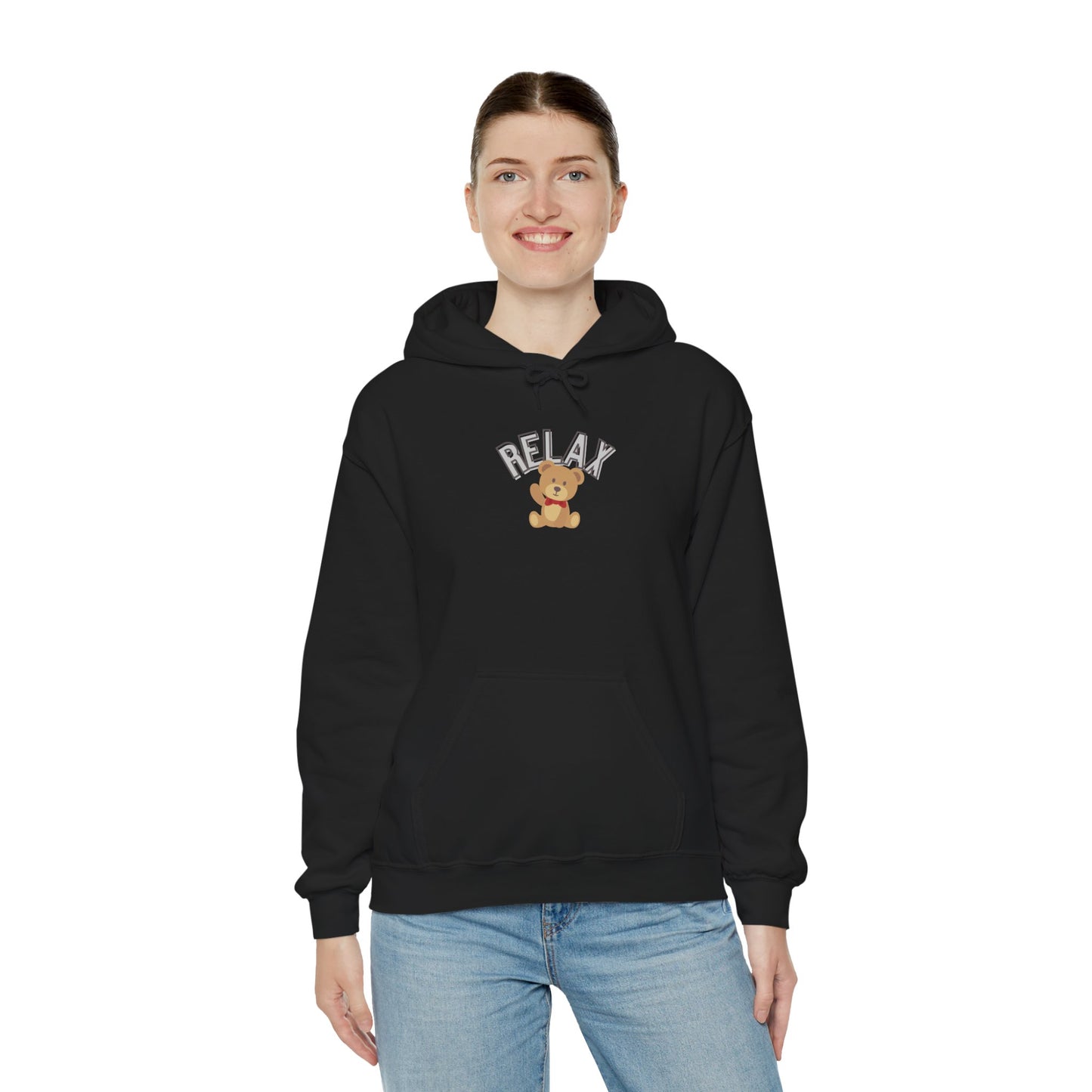 Teddy Bear Graphic Hoodie – Relaxation Sweatshirt for Men & Women - Wolf Aura Co