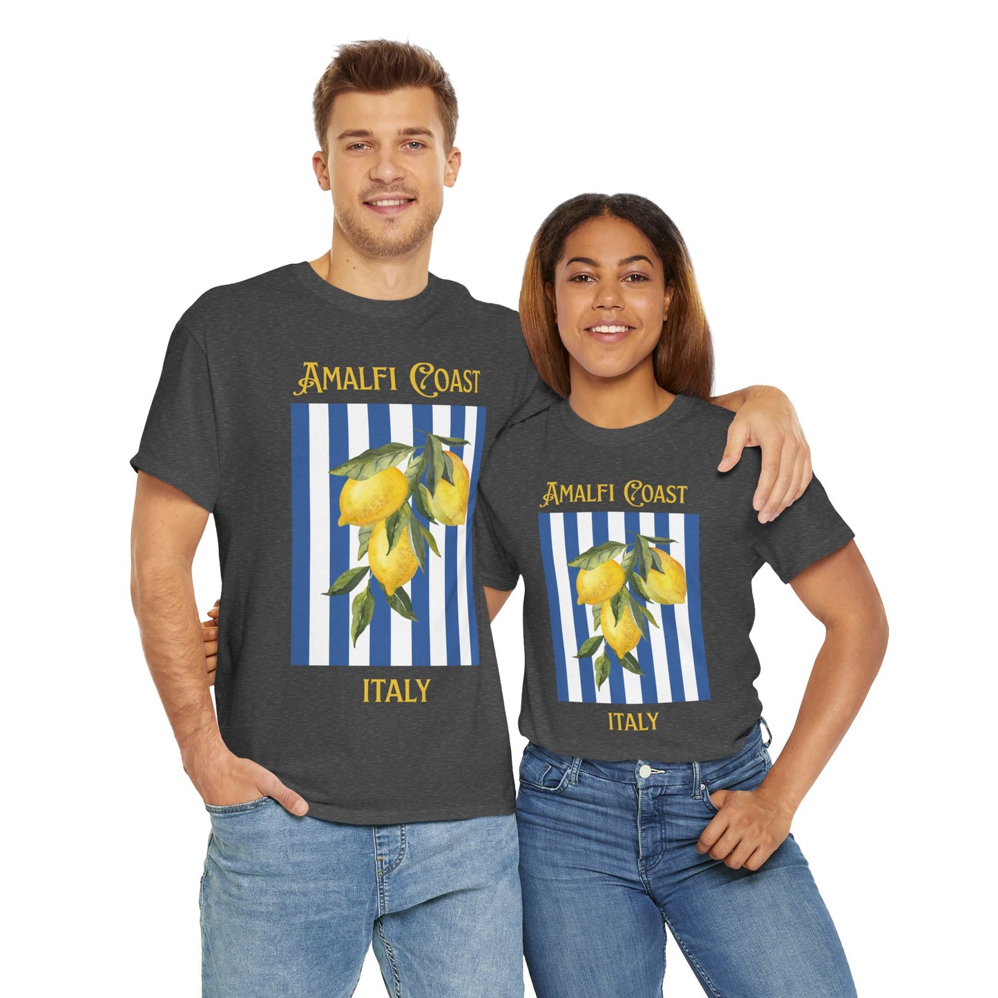 Unisex Amalfi Coast T-Shirt – Casual Coastal Graphic Tee - Wolf Aura Co