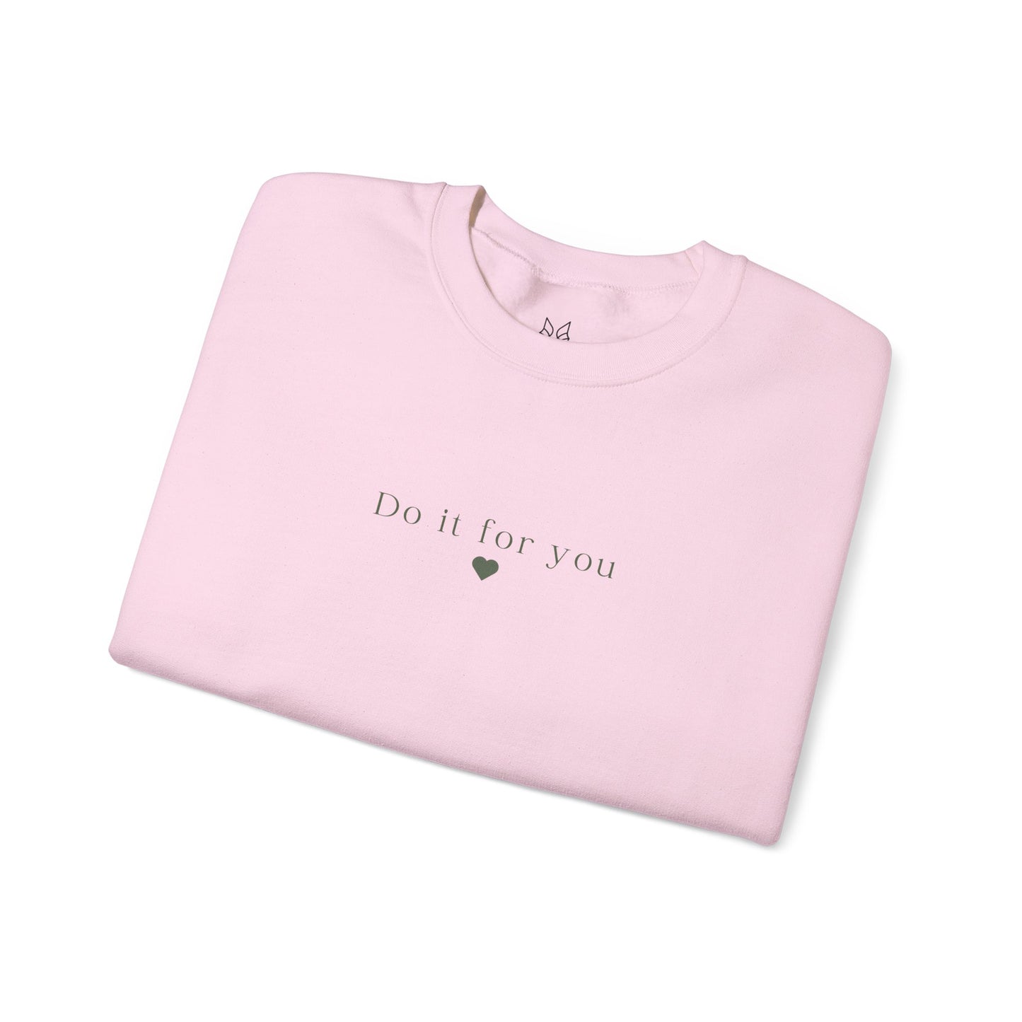 Cozy Affirmation Crewneck Sweatshirt – Do It For You - Wolf Aura Co