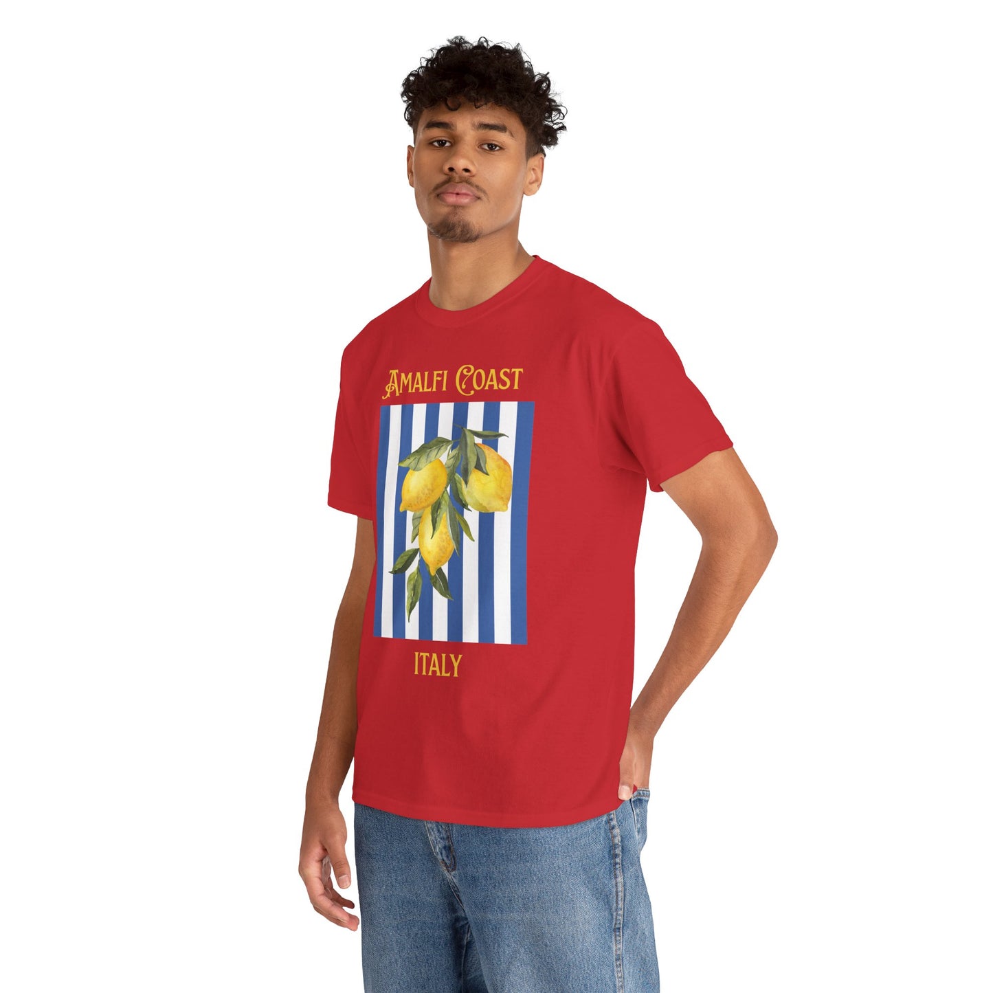 Unisex Amalfi Coast T-Shirt – Casual Coastal Graphic Tee - Wolf Aura Co