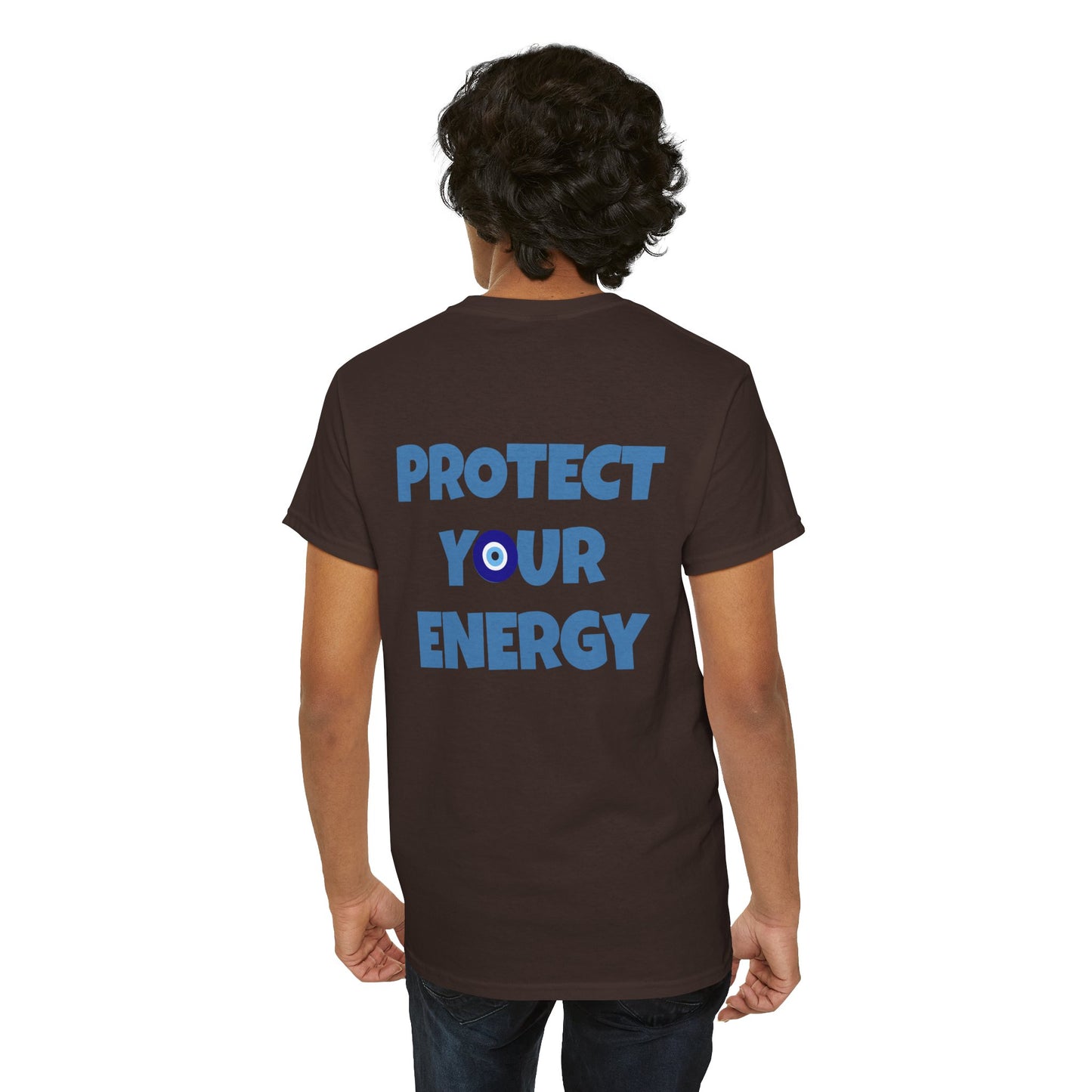 Evil Eye Graphic Tee – Unisex Casual Cotton T-Shirt | Protect Your Energy Shirt, Positive Vibes Apparel, Spiritual Gift - Wolf Aura Co