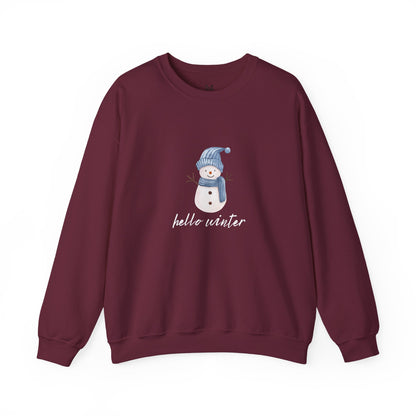 Let It Snow Sweatshirt – Cozy Winter Snowman Crewneck | Soft Cotton-Poly Winter Sweater