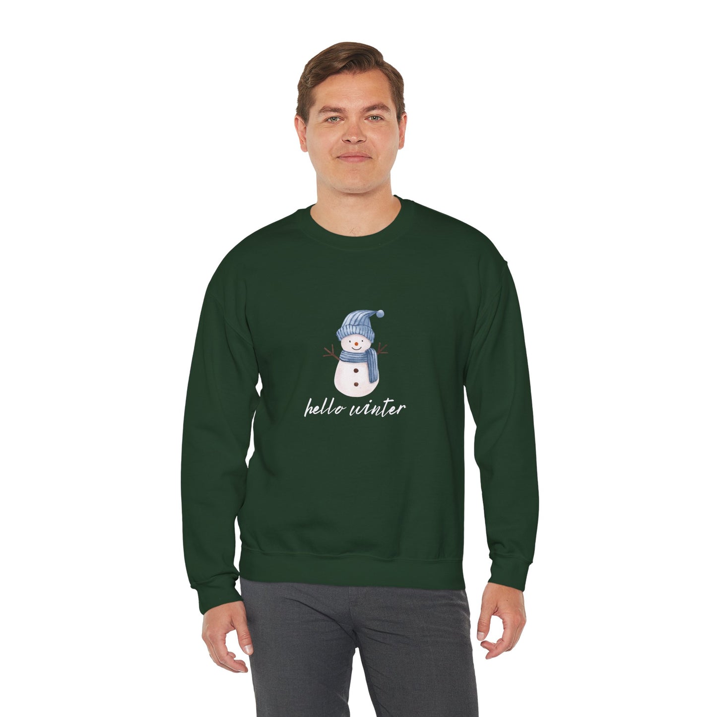Let It Snow Sweatshirt – Cozy Winter Snowman Crewneck | Soft Cotton-Poly Winter Sweater