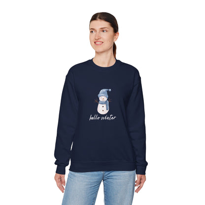 Let It Snow Sweatshirt – Cozy Winter Snowman Crewneck | Soft Cotton-Poly Winter Sweater