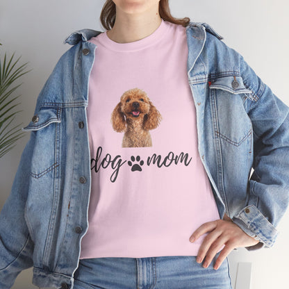 Dog Mom Cotton Tee – Casual &Comfy Gift for Pet Lovers | Wolf Aura