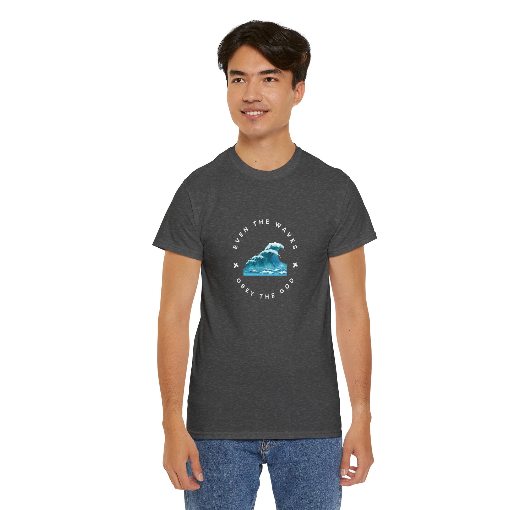 Wave Unisex Tee – Casual Cotton T-Shirt for Everyday Comfort - Wolf Aura Co