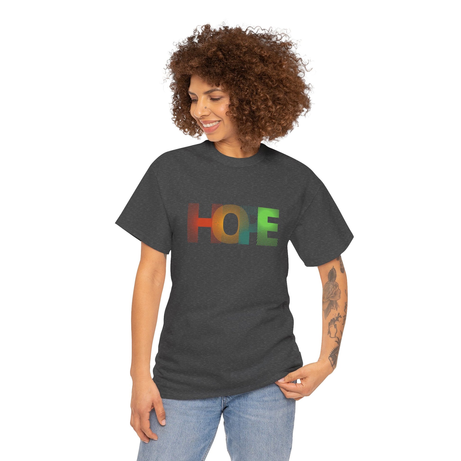 Unisex Hope Graphic Tee – Motivational Casual Wear - Wolf Aura Co