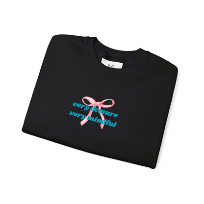 Very Demure, Very Mindful Print Sweatshirt – Cozy & Chic - Wolf Aura Co