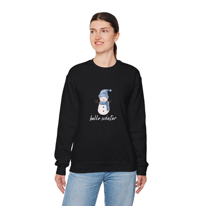 Let It Snow Sweatshirt – Cozy Winter Snowman Crewneck | Soft Cotton-Poly Winter Sweater