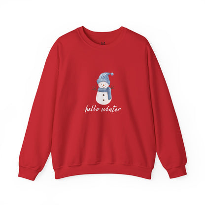 Let It Snow Sweatshirt – Cozy Winter Snowman Crewneck | Soft Cotton-Poly Winter Sweater