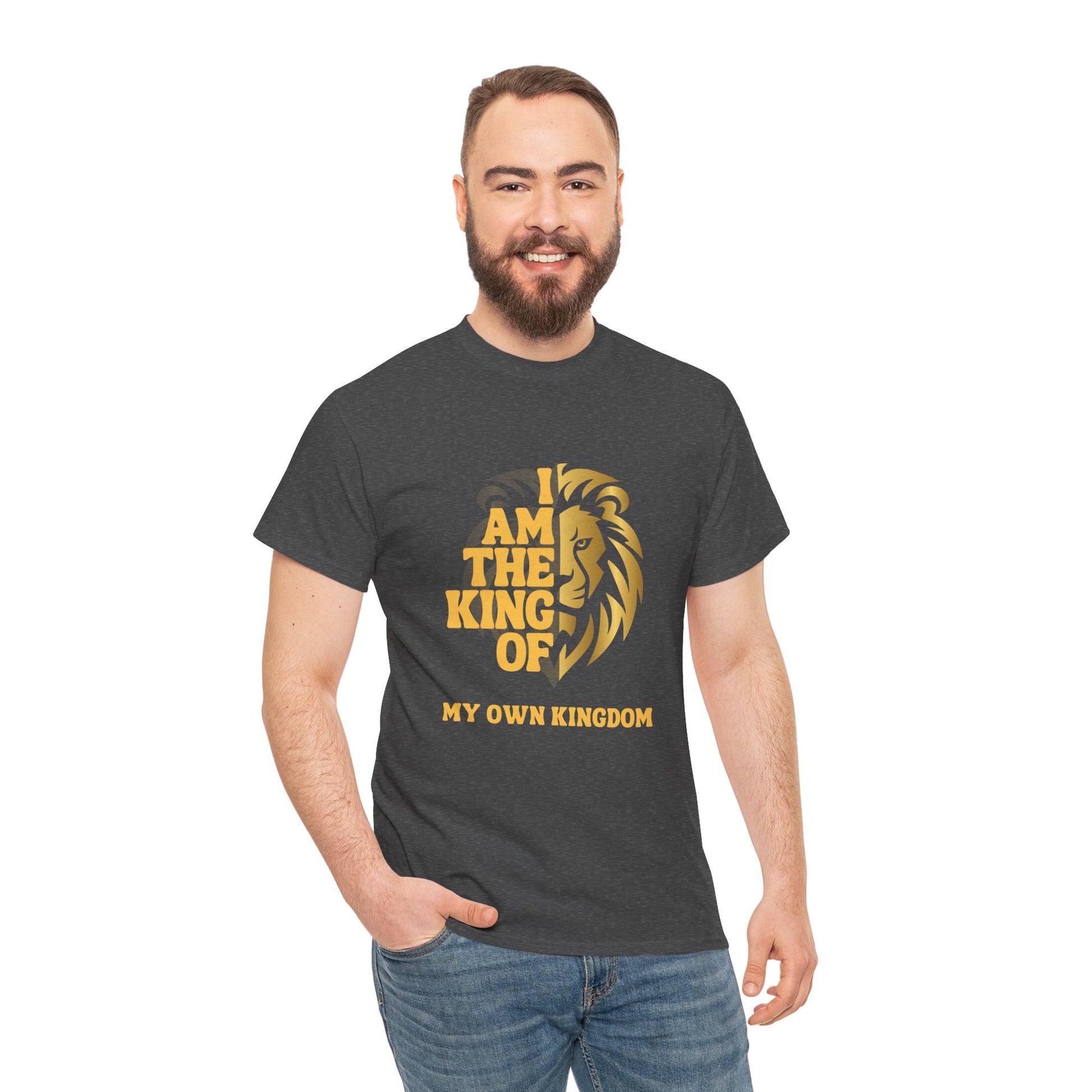 Lion Print Cotton T-Shirt – Fierce Graphic Tee, Casual Everyday Wear, Animal Lover Gift - Wolf Aura Co