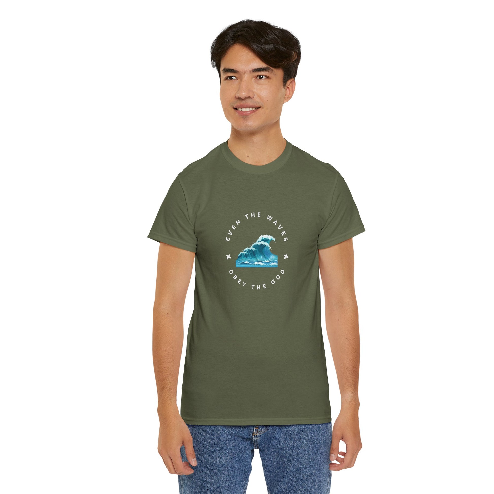 Wave Unisex Tee – Casual Cotton T-Shirt for Everyday Comfort - Wolf Aura Co