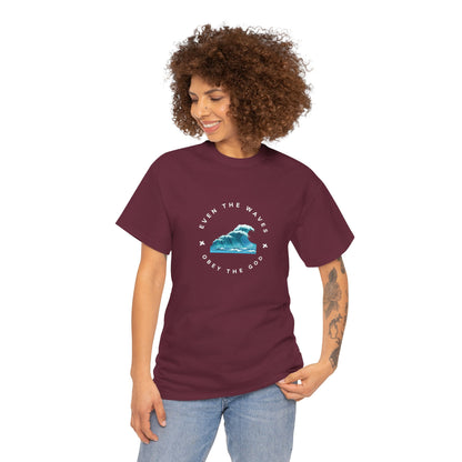 Wave Unisex Tee – Casual Cotton T-Shirt for Everyday Comfort - Wolf Aura Co