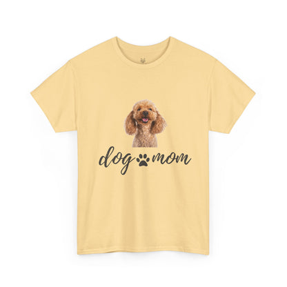 Dog Mom Cotton Tee – Casual &Comfy Gift for Pet Lovers | Wolf Aura
