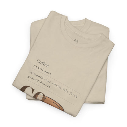 Fresh Brew Vibes Cotton T-Shirt – Casual Coffee Lovers Graphic Tee, Everyday Comfort, Barista Gift - Wolf Aura Co