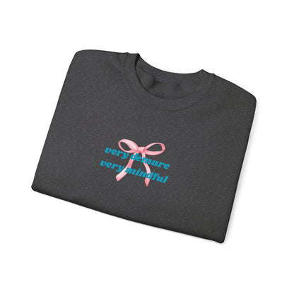 Very Demure, Very Mindful Print Sweatshirt – Cozy & Chic - Wolf Aura Co