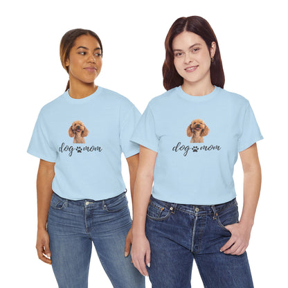 Dog Print Cotton T-Shirt – Cute Casual Tee for Dog Moms | Gift for Dog Lovers, Everyday Comfort, Pet Parent Apparel - Wolf Aura Co
