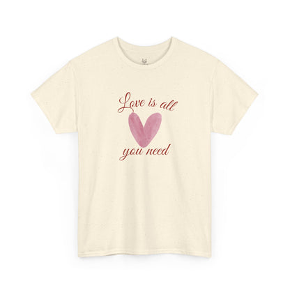 Love Is All You Need Heart Tee — Romantic Valentine’s Day T-Shirt