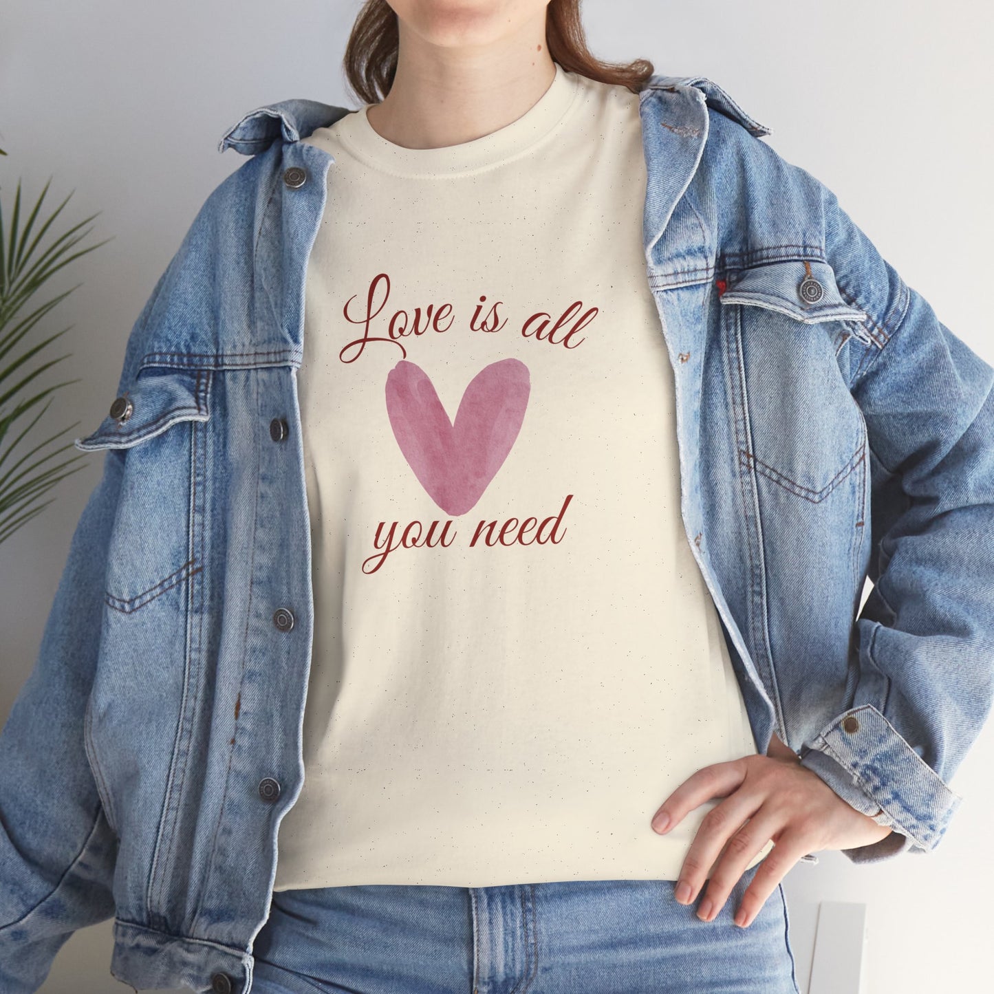 Love Is All You Need Heart Tee — Romantic Valentine’s Day T-Shirt
