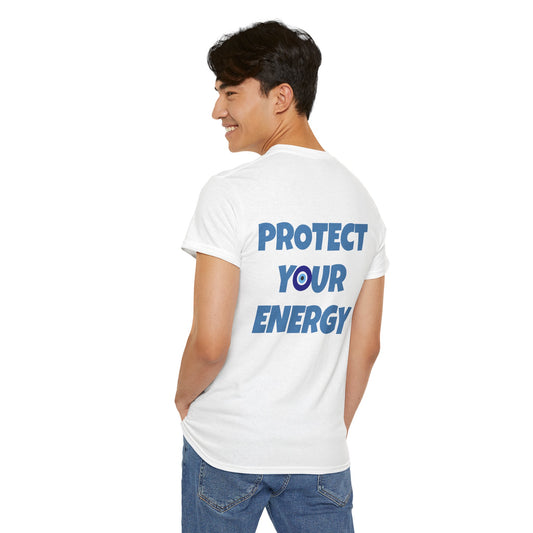 Evil Eye Graphic Tee – Unisex Casual Cotton T-Shirt | Protect Your Energy Shirt, Positive Vibes Apparel, Spiritual Gift - Wolf Aura Co
