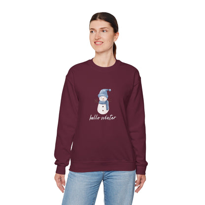 Let It Snow Sweatshirt – Cozy Winter Snowman Crewneck | Soft Cotton-Poly Winter Sweater