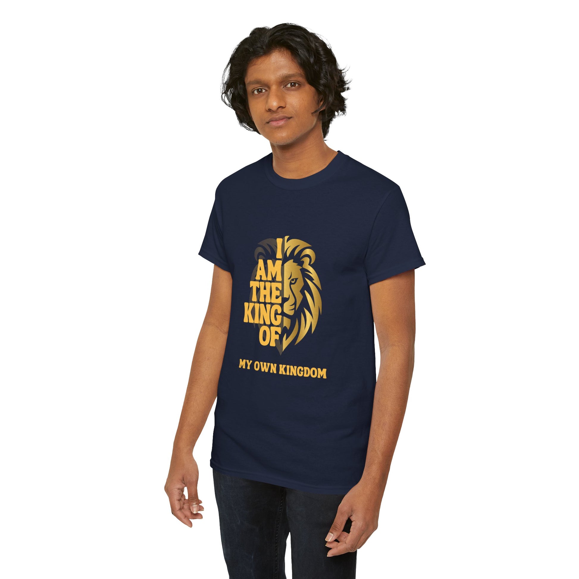 Lion Print Cotton T-Shirt – Fierce Graphic Tee, Casual Everyday Wear, Animal Lover Gift - Wolf Aura Co