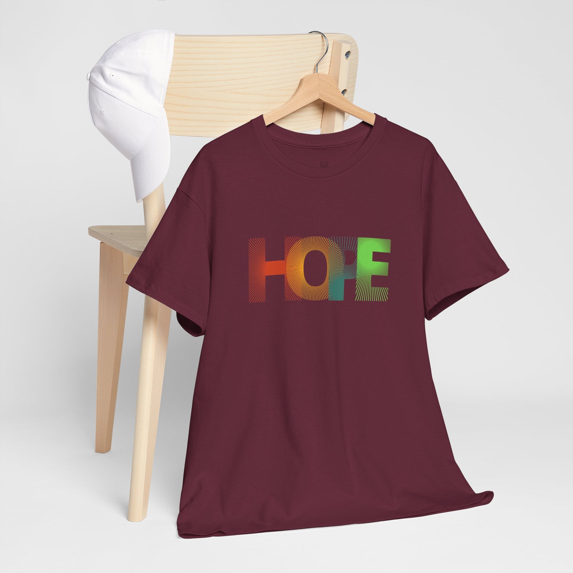 Unisex Hope Graphic Tee – Motivational Casual Wear - Wolf Aura Co