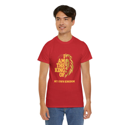Lion Print Cotton T-Shirt – Fierce Graphic Tee, Casual Everyday Wear, Animal Lover Gift - Wolf Aura Co