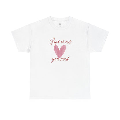 Love Is All You Need Heart Tee — Romantic Valentine’s Day T-Shirt