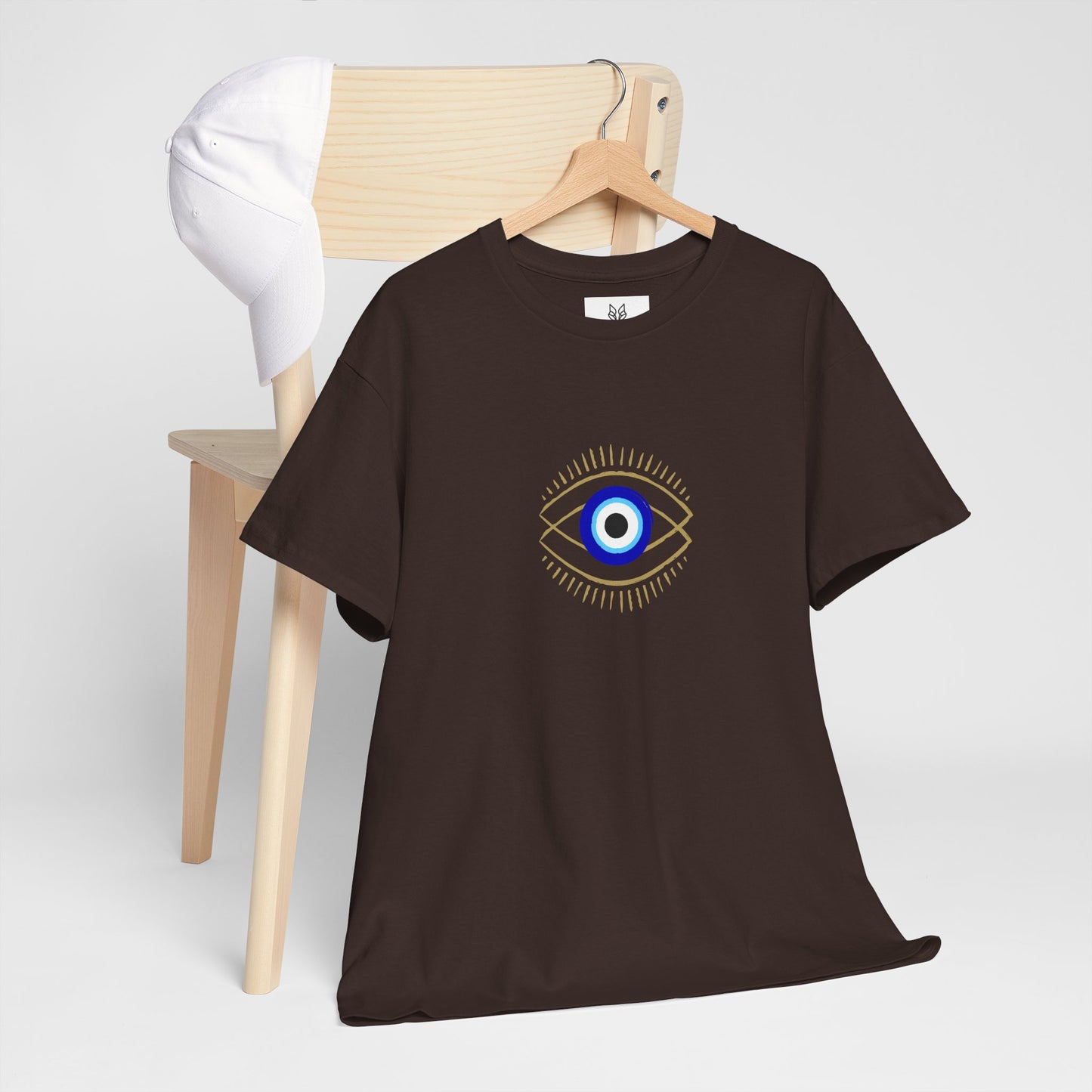 Evil Eye Graphic Tee – Unisex Casual Cotton T-Shirt | Protect Your Energy Shirt, Positive Vibes Apparel, Spiritual Gift - Wolf Aura Co