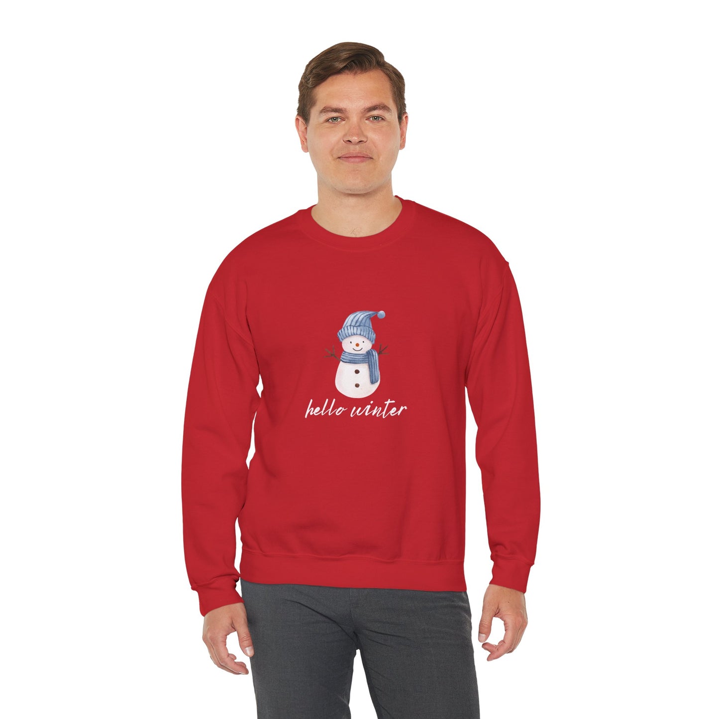 Let It Snow Sweatshirt – Cozy Winter Snowman Crewneck | Soft Cotton-Poly Winter Sweater