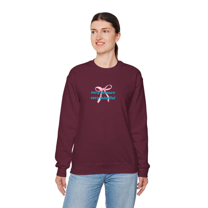 Very Demure, Very Mindful Print Sweatshirt – Cozy & Chic - Wolf Aura Co