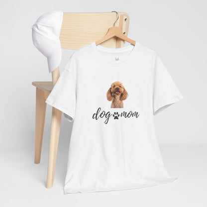 Dog Print Cotton T-Shirt – Cute Casual Tee for Dog Moms | Gift for Dog Lovers, Everyday Comfort, Pet Parent Apparel - Wolf Aura Co
