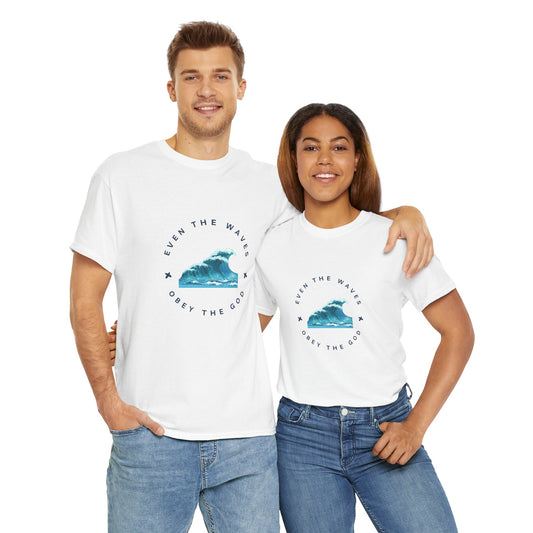 Wave Unisex Tee – Casual Cotton T-Shirt for Everyday Comfort - Wolf Aura Co